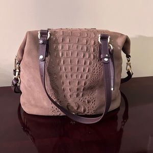 BNWOT Brahmin Delaney Tote Gold Wilmington + Suri Wallet